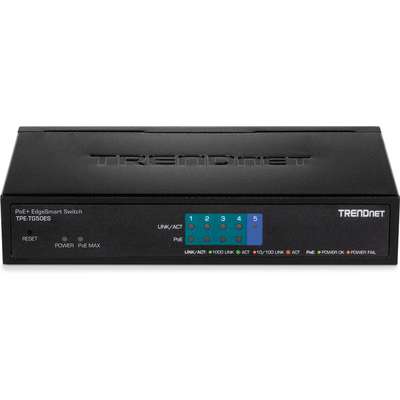 TRENDnet 5-Port Gigabit EdgeSmart PoE+ Switch (31W)