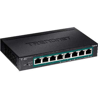TRENDnet 8-Port Gigabit EdgeSmart PoE+ Switch (61W)