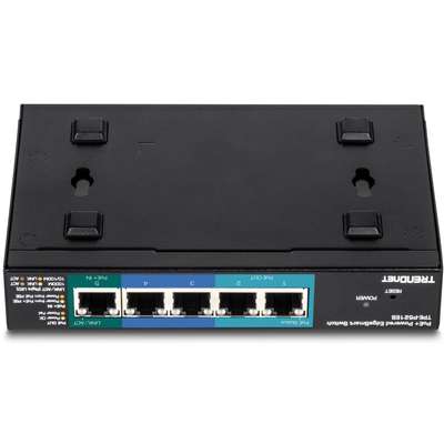 TRENDnet 5-Port Gigabit PoE+ Powered EdgeSmart Switch with PoE Pass-Through (15W)