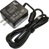 Battery Technology 45W USB Type C Wallmount AC Adapter for HP (Black)