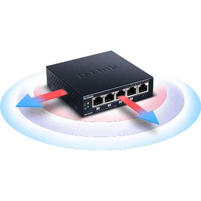 D-Link Systems D-Link NT Dgs-1005P 5-Port Gigabit Unmanaged Desktop Switch with 4 PoE Ports
