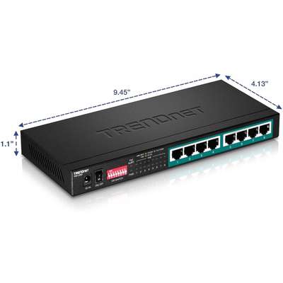 TRENDnet 8-Port Gigabit Long Range PoE+ Switch