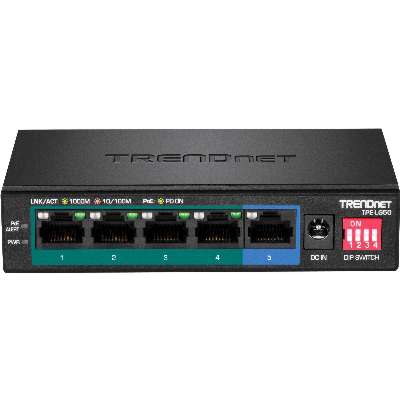 TRENDnet 5-Port Gigabit Long Range PoE+ Switch