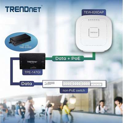 TRENDnet AC2200 Tri-Band PoE+ Indoor Wireless Access Point