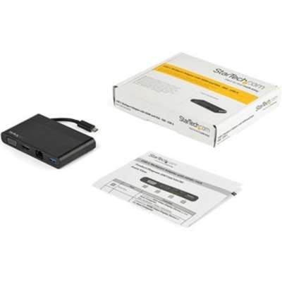 StarTech.com USB C Multiport Adapter - 4K HDMI / VGA - USB-C Travel Dock