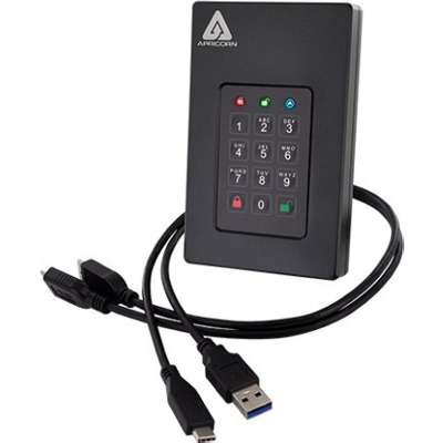 Apricorn 1TB Aegis Fortress L3 USB 3.0 Hardware Encrypted Drive