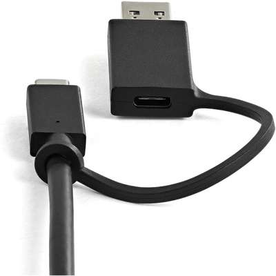 StarTech.com USB-C & USB-A Hybrid Dock with 100W PD - Dual 4K 60Hz HDMI / DP