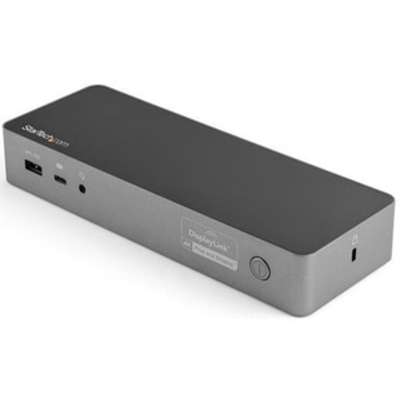 StarTech.com USB-C & USB-A Hybrid Dock with 100W PD - Dual 4K 60Hz HDMI / DP