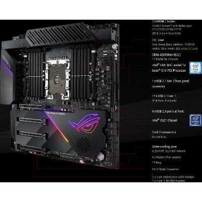 ASUS Intel Lga 3647 for Xeon W-3175X 12 DIMM DDR4 M.2 U.2 Eeb W 10G LAN
