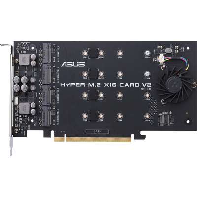 ASUS PCIE 3.0 X4 Expansion Card V2 Supports 4 NVMe M.2 Up to 128 GBPS
