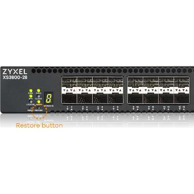Zyxel XS3800-28-4 Port Multi-Gigabit 1G/2.5G/5G/10G-Base-T with 16 Port 10G SFP+ with 8