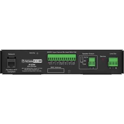 AtlasIED 2 PoE+ IP-to-Analog Gateways with Integrated Amplifier & Rack Mount