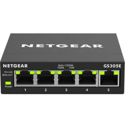 NETGEAR 5 Port Gigabit Ethernet Smart Managed Plus Switch