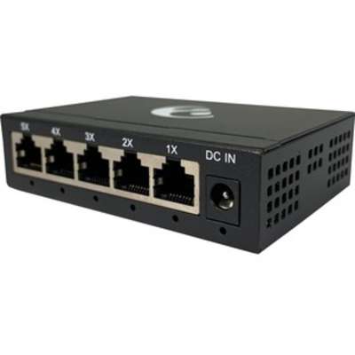 AMER 5 Port GIG Ethernet Switch Metal Capacity 10GBPS MDI/MDIX Wall Maintenance