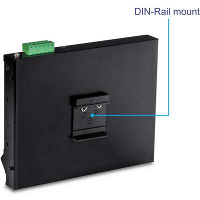 TRENDnet 8-Port Industrial Gigabit PoE+ Wall-Mount Front Access Switch