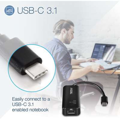 TRENDnet USB-C 3.1 to 2.5GBASE-T Ethernet Adapter
