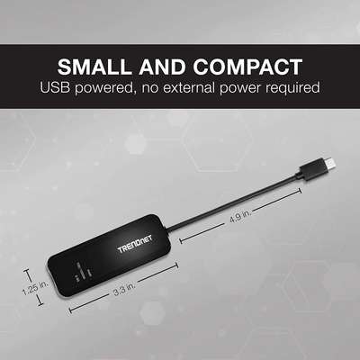 TRENDnet USB-C 3.1 to 2.5GBASE-T Ethernet Adapter
