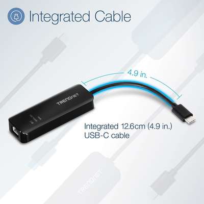 TRENDnet USB-C 3.1 to 2.5GBASE-T Ethernet Adapter