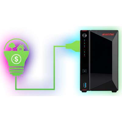 Asustor NAS AS5202T 2-Bay Intel Celeron Dual-Core 2GB DDR4 2.5GBEX2 USB