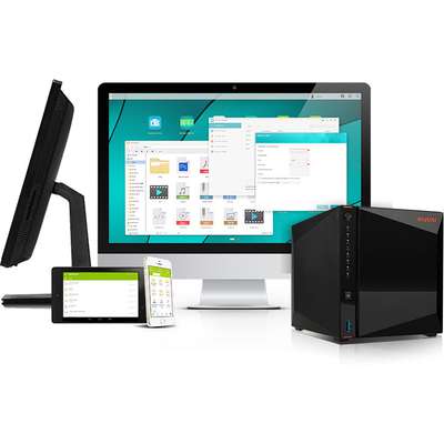 Asustor NAS AS5304T 4-Bay Intel Celeron Quad-Core 4GB DDR4 2.5GBEX2 USB