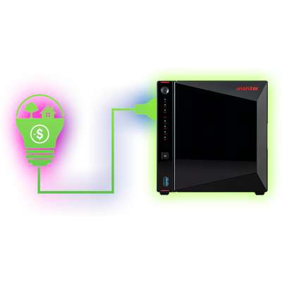 Asustor NAS AS5304T 4-Bay Intel Celeron Quad-Core 4GB DDR4 2.5GBEX2 USB