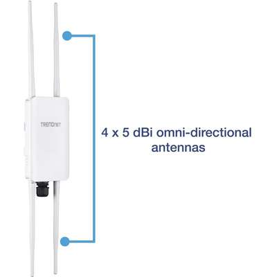 TRENDnet 5dBi Wireless AC1200 Outdoor PoE+ Omni Directional Access Point