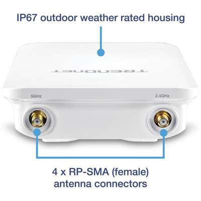 TRENDnet 5dBi Wireless AC1200 Outdoor PoE+ Omni Directional Access Point