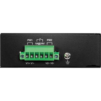 TRENDnet 8-Port Industrial Fast Ethernet PoE+ DIN-Rail Switch