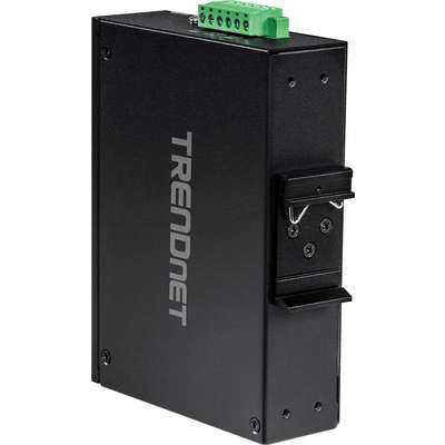 TRENDnet 8-Port Industrial Fast Ethernet PoE+ DIN-Rail Switch