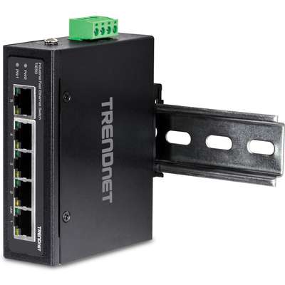TRENDnet 5-Port Industrial Fast Ethernet DIN-Rail Switch