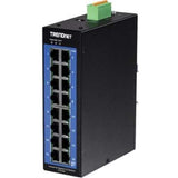 TRENDnet 16-Port Industrial Gigabit L2 Managed DIN-Rail Switch