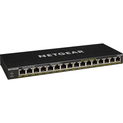 NETGEAR 16 Port GIG Unmanaged PoE+with Flexpoe 115W
