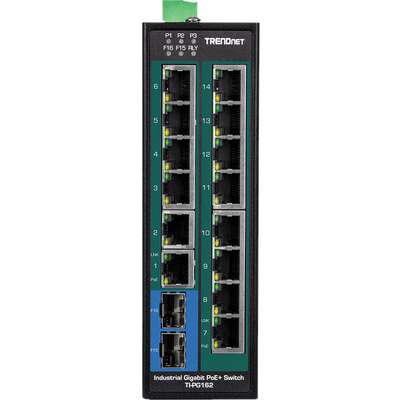 TRENDnet 16-Port Industrial Gigabit PoE
