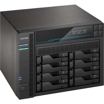 Asustor Lockerstor 8-Bay Enterprise NAS Intel Quad Core 2x 10GBE/2.5GBE