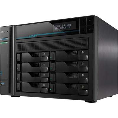 Asustor Lockerstor 8-Bay Enterprise NAS Intel Quad Core 2x 10GBE/2.5GBE