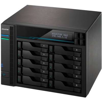 Asustor Lockerstor 10-Bay Enterprise NAS Intel Quad Core 2x 10GBE/2.5GBE