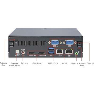AOpen DE5500/I5 CPU Bare System BS+CPU DE5500 I5-7287U CPU 28W CPU with Iris