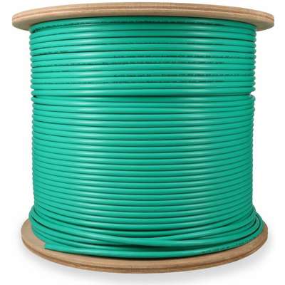 Addon 1000FT Non-Terminated Green CAT6A STP Plenum-Rated Copper Patch Cable