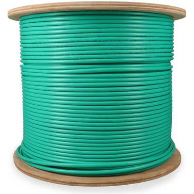 Addon 1000FT Non-Terminated Green CAT6A STP Plenum-Rated Copper Patch Cable