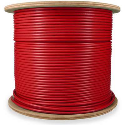 Addon 1000FT Non-Terminated Red CAT6A STP Plenum-Rated Copper Patch Cable