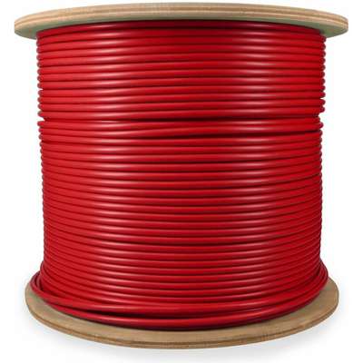 Addon 1000FT Non-Terminated Red CAT6A STP Plenum-Rated Copper Patch Cable