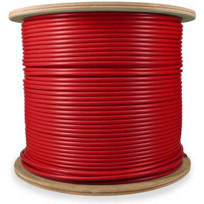 Addon 1000FT Non-Terminated Red CAT6A STP Plenum-Rated Copper Patch Cable