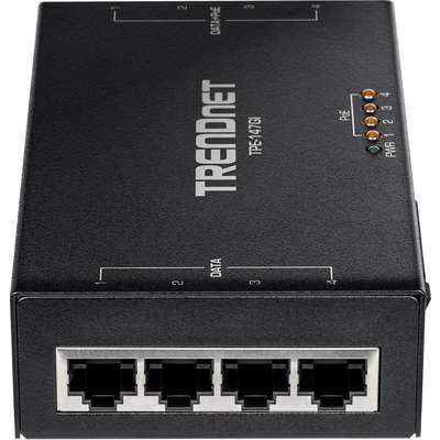 TRENDnet 65W 4 Port Gigabit PoE+ Injector