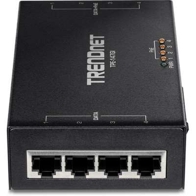 TRENDnet 65W 4 Port Gigabit PoE+ Injector