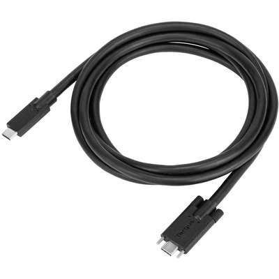 Targus 1.8M Black USBC M/M Screw In Cable 10GB