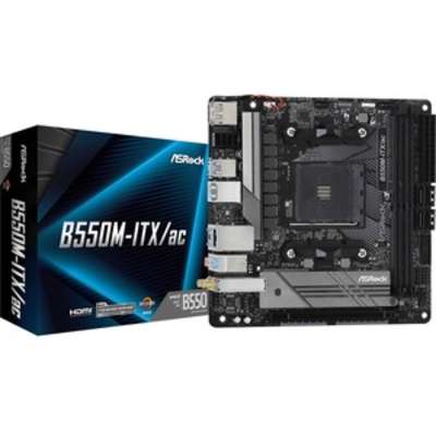 ASRock Inc Asrock MB B550M-ITX AC AMD AM4 Ryzen B550 MAX64GB DDR4 Mini-ITX