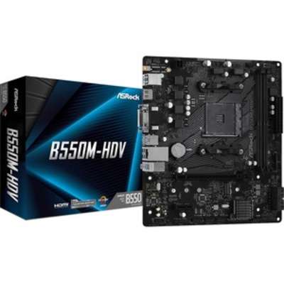 ASRock Inc Asrock MB B550M-HDV AMD AM4 Ryzen B550 MAX64GB DDR4 Micro ATX