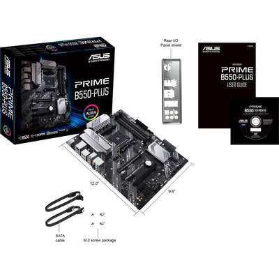 Asus Prime B550-Plus AMD AM4 3rd Gen Ryzen ATX MB PCIE 4.0 1GB
