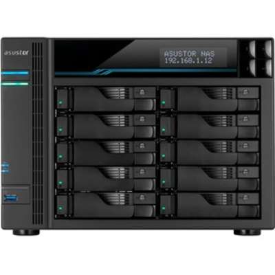 Asustor Lockerstor Pro 10-Bay NAS Intel Xeon 4C CPU 8GB DDR4 2 M.2 Slots