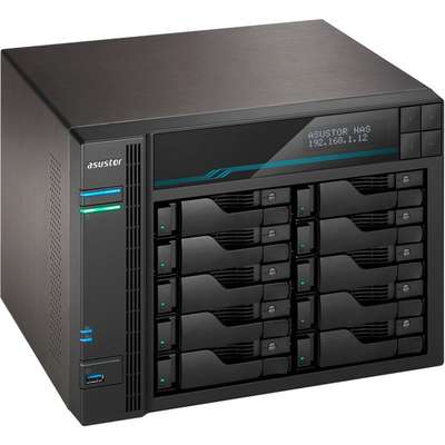Asustor Lockerstor Pro 10-Bay NAS Intel Xeon 4C CPU 8GB DDR4 2 M.2 Slots